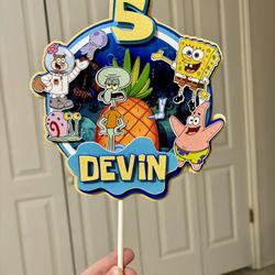 SpongeBob Custom Cake Topper