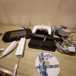 Nintendo Wii U With Super Smash Bros 