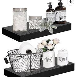 Black Floating Shelves 