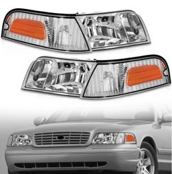 Ford Crown Victoria Headlight Assembly Pair