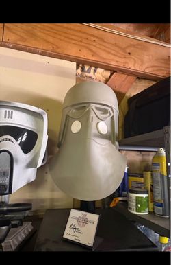 RS Prop Masters Concept Snowtrooper Helmet with signature plaque Star Wars