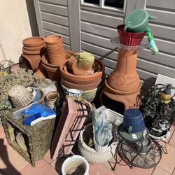 Multiple pieces of pottery for sale