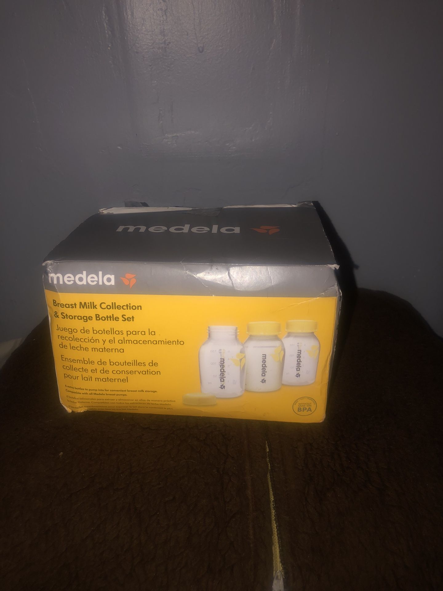 MEDELA breast milk storage bottles sets/ set de botellas de coleccionador de leche para bebé 