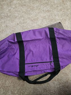 2- Duffle in Blue n Purple 36", gently used, no issues  $10.00 ea