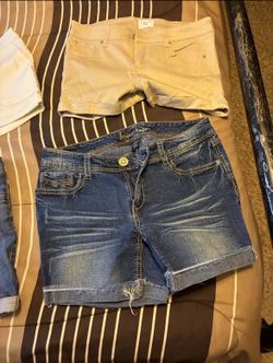 Denim shorts sizes M&L women
