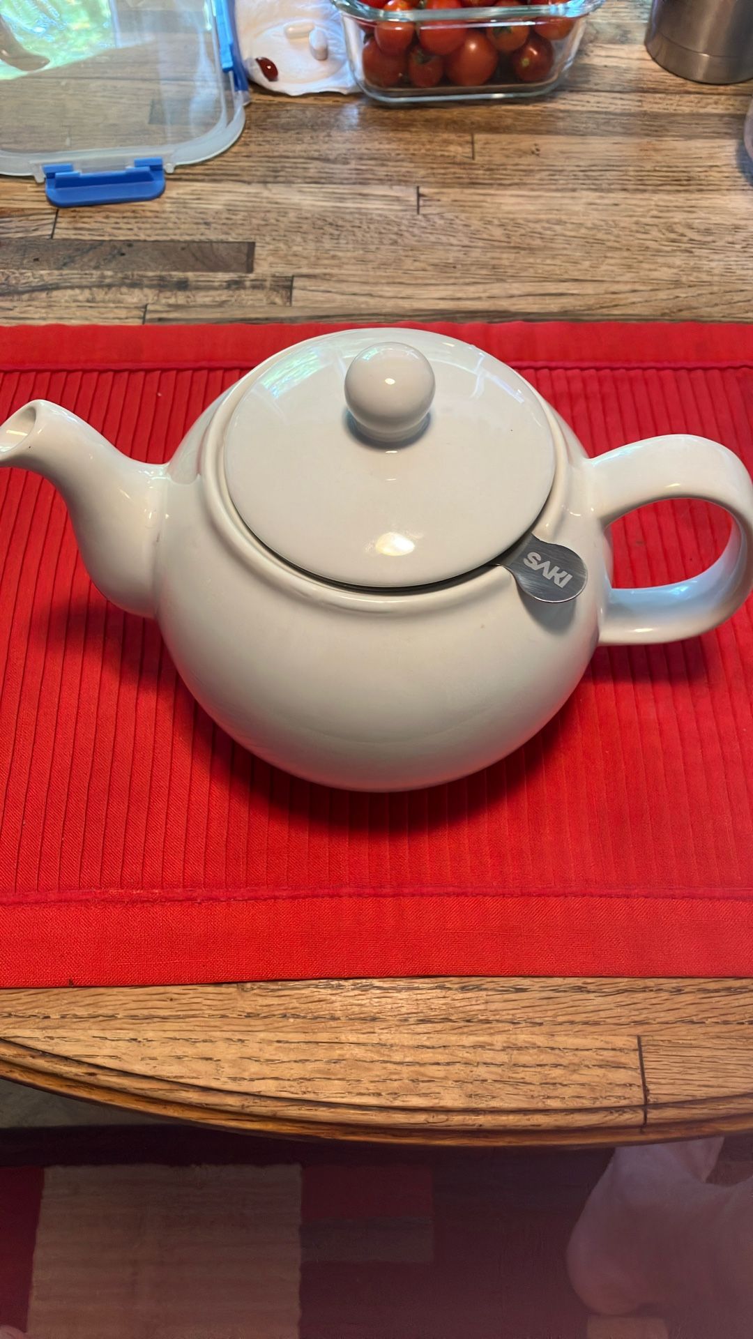 48oz. SAKI Porcelain Teapot Compare @$29+