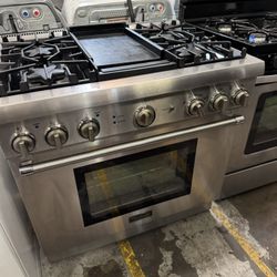 36”THERMADOR WITH GRIDDLE GAS RANGE 