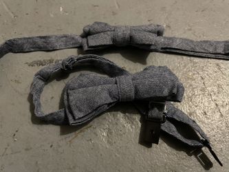 Toddler Boys Denim Bow Ties