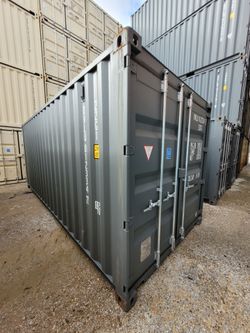 NEW 20ft Gray One Trip Shipping Containers For Sale