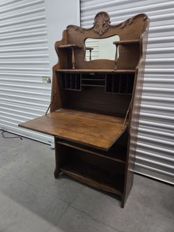 Antique Oak Secretary Desk
