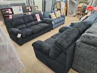 New Ashley simplejoy black 2pc sofa loveseat special