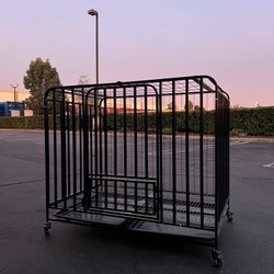 43” Heavy Duty Dog Crate w/ Wheels –  – $110