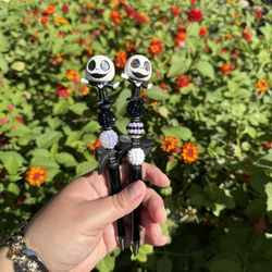Jack Skellington Beaded Pen