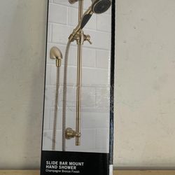 Delta 53021-CZ-PK 3 Spray Wall Handheld Shower Head Slide Bar Champagne Bronze