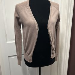 Taupe cardigan forever 21 large sweater work casual interview professional
