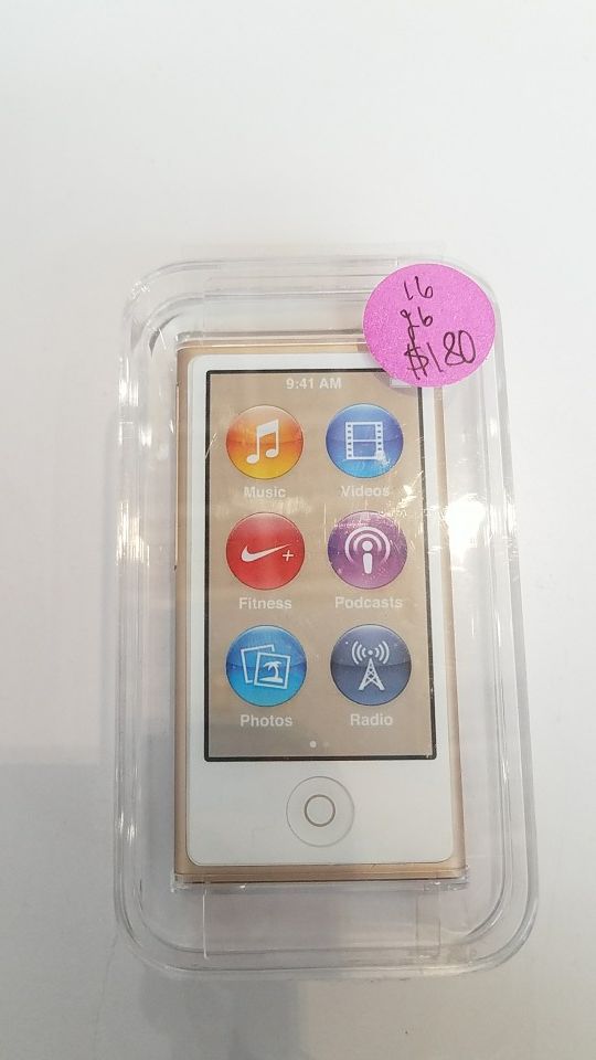 APPLE IPOD NANO 7TH GENERATION 16GB GOLD NEW