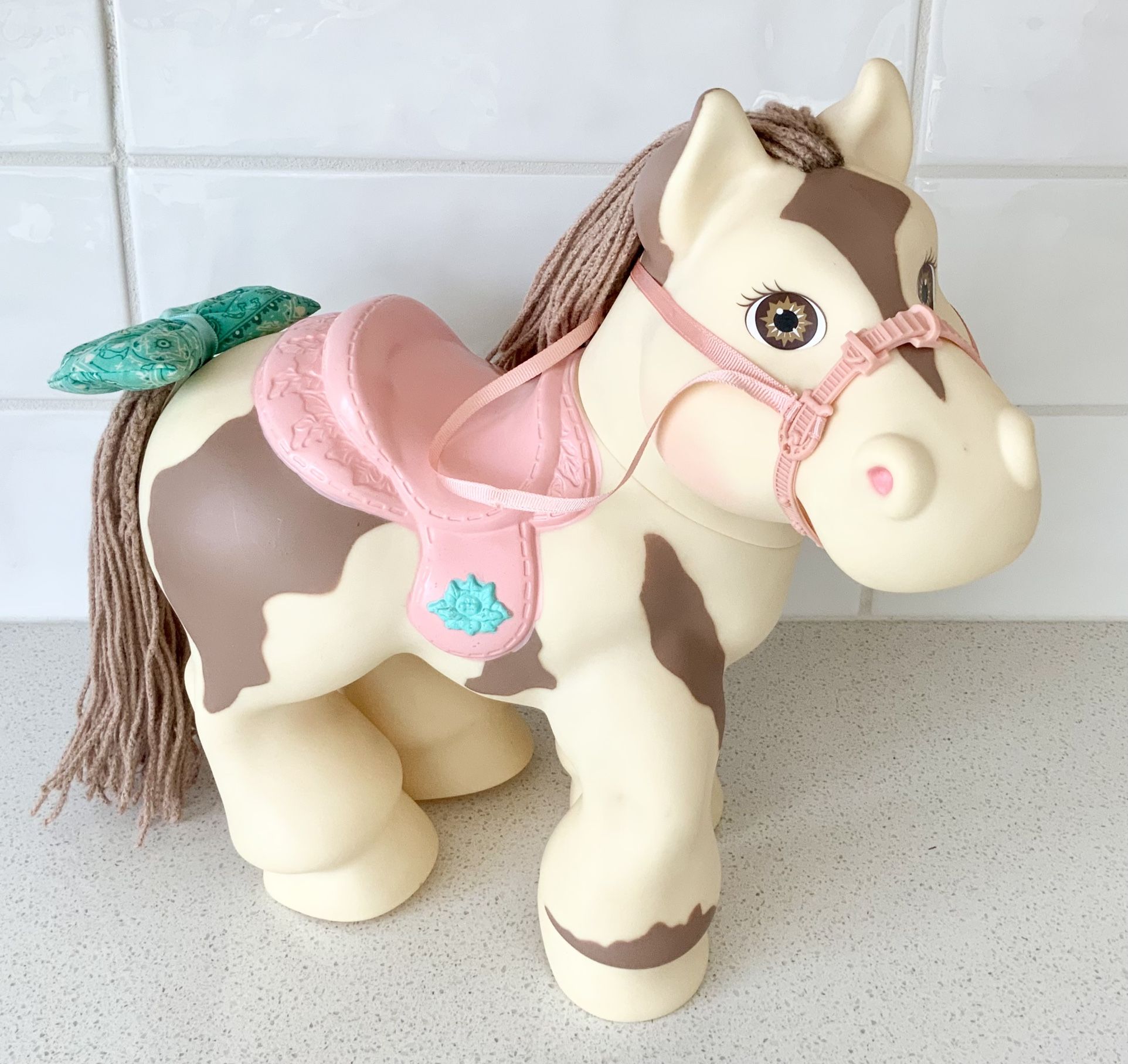 Vintage Hasbro Cabbage Patch Kids Pony W/Harness And Ponytail Bow Lot(3)