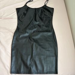 Brand new size medium leather dress
