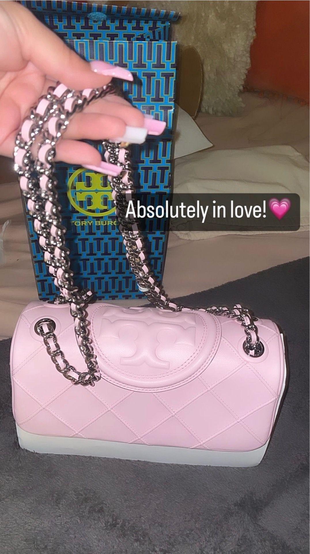 Tory Burch Pink Large FLEMINGTON Purse