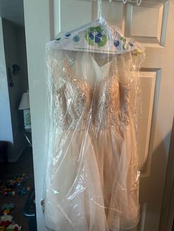 Champagne short party dress