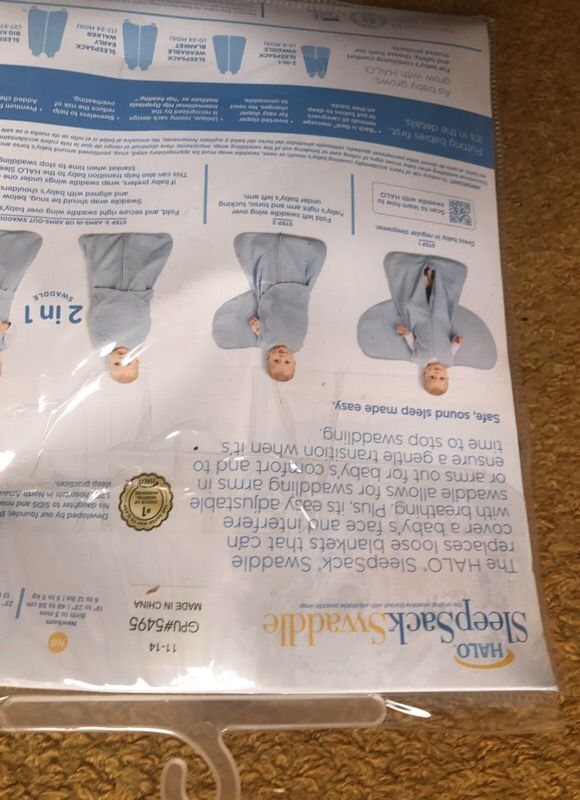 Girls Halo sleep sack swaddle