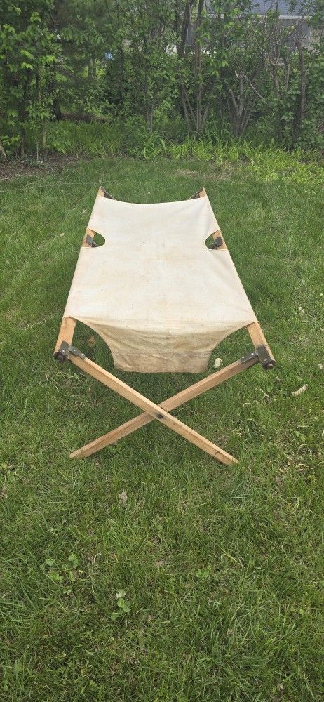 Vintage Folding Military Hospital Cot
