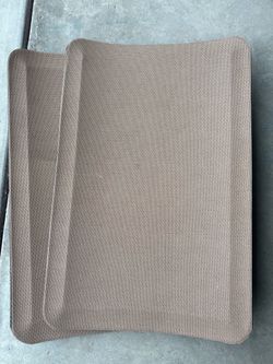 Set of 2 Tan Herringbone Placemats