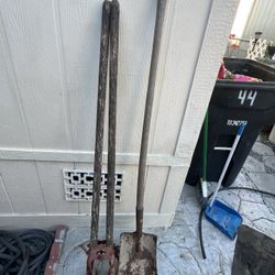 Post Hole Digger And Shovel 