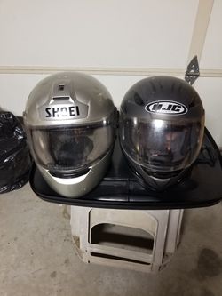 2 Motorcycle Helmets DOT