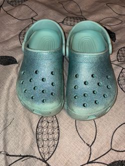 Blue Crocs Classic clogs