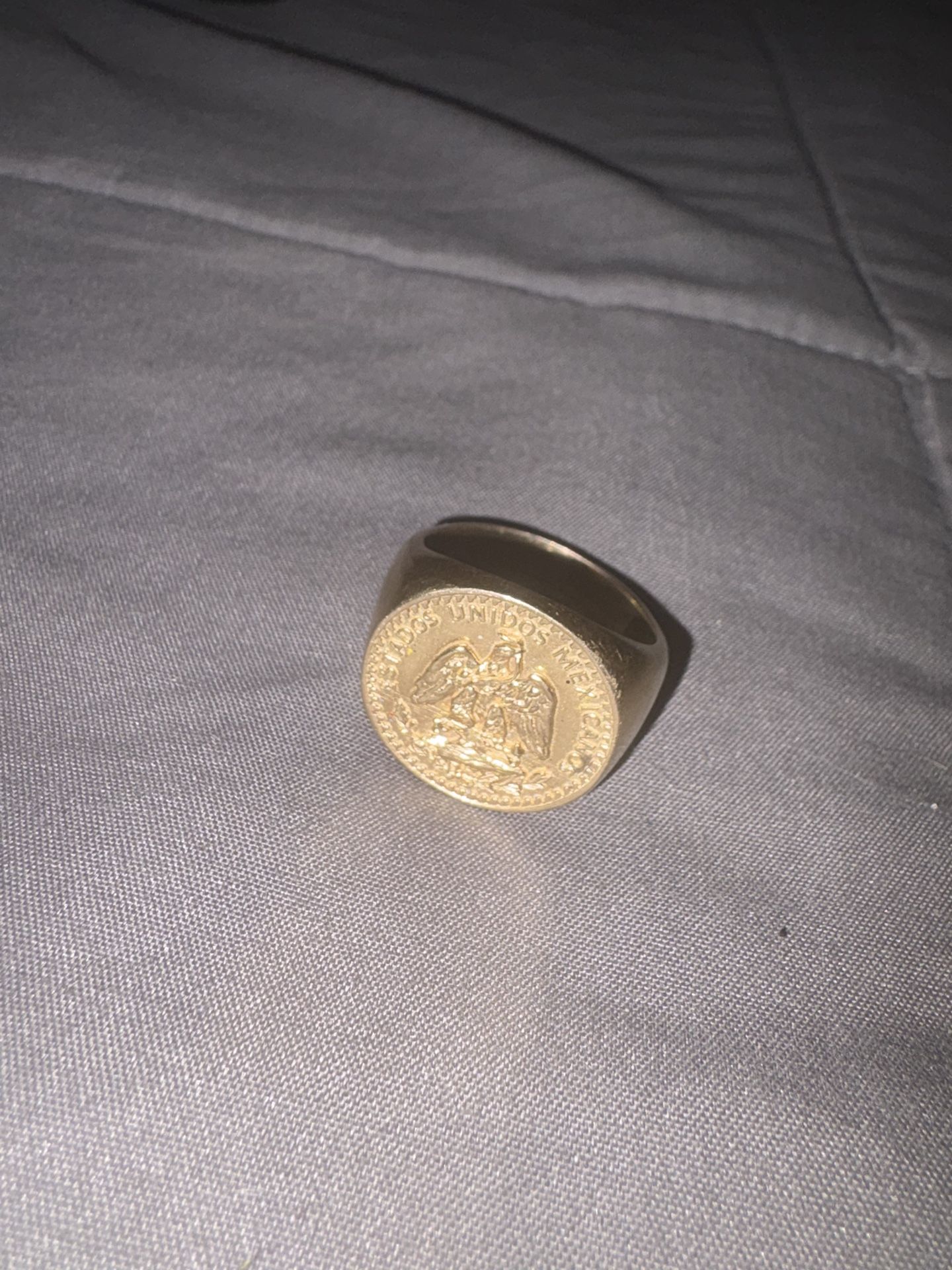 14K Gold Ring Centenario Style
