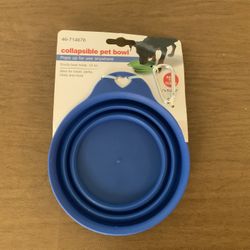 Collapsible Pet Bowl Sturdy, Ideal For Travel, Parks, And More. Blue And Green. $10 Each. We Have Four Left And Then They Are Gone.