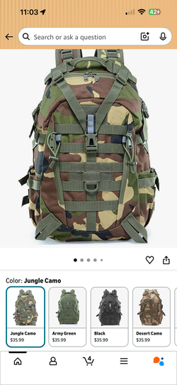 camouflage  backpack