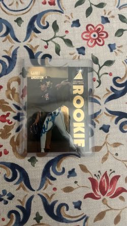 Garrett anderson rookie card auto ( beautiful auto on card )