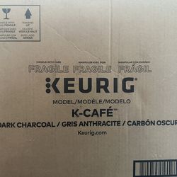 Keurig K‑Café Single‑Serve K‑Cup Coffee, Latte & Cappuccino Maker (Dark Charcoal)