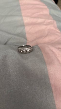 Men's 1/4ctw. Diamond & 10k White Gold Wedding Ring