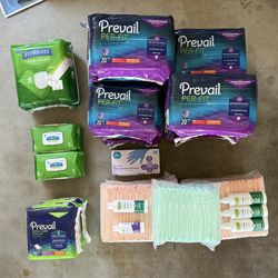 Adult Diapers, Wet Wipes, Vinyl Gloves, Ointments, Pee Pads Etc