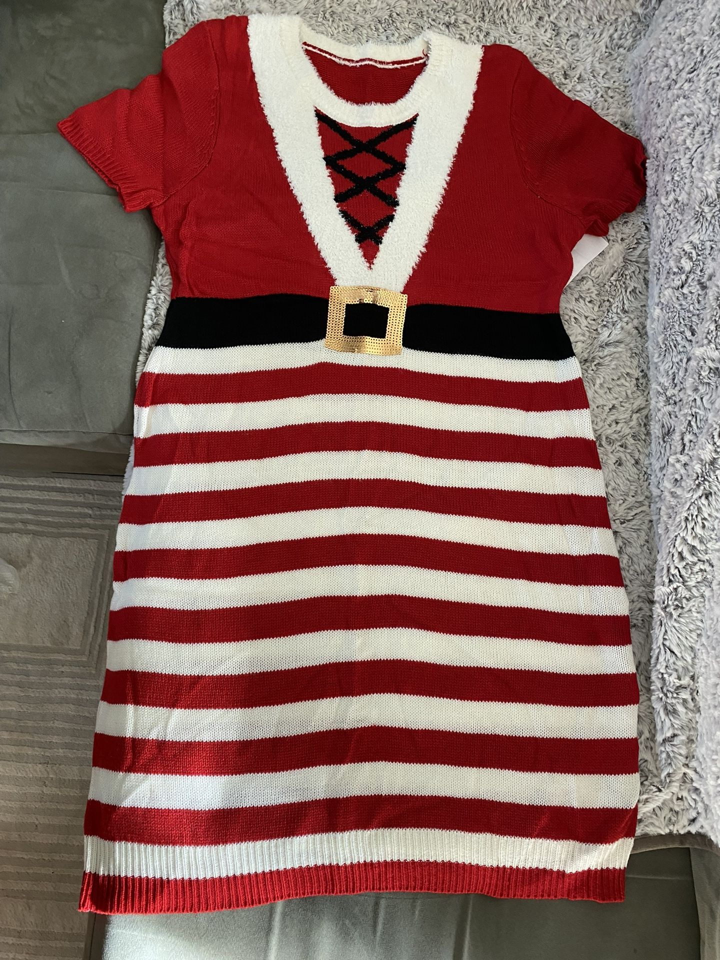 Ugly Christmas Sweater Dress - Mrs Santa