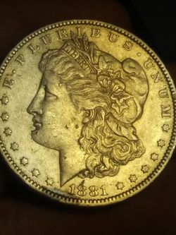 Choice BU 1881o silver Morgan dollar