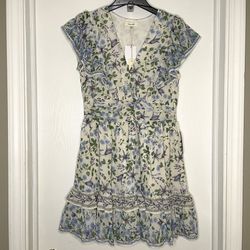 Max Studio Women's V-Neck Flutter Sleeve Short Dres