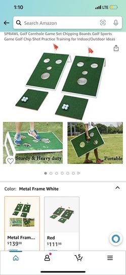 SPRAWL Golf Cornhole Game Set Chipping Boards Golf Sports Game Golf Chip Shot Practice Training for Indoor/Outdoor Ideas