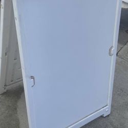 Deluxe portable double-sided sign stand.