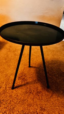Little Metal End Table Dark Green 