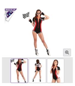 New! Car Racer Halloween Costume