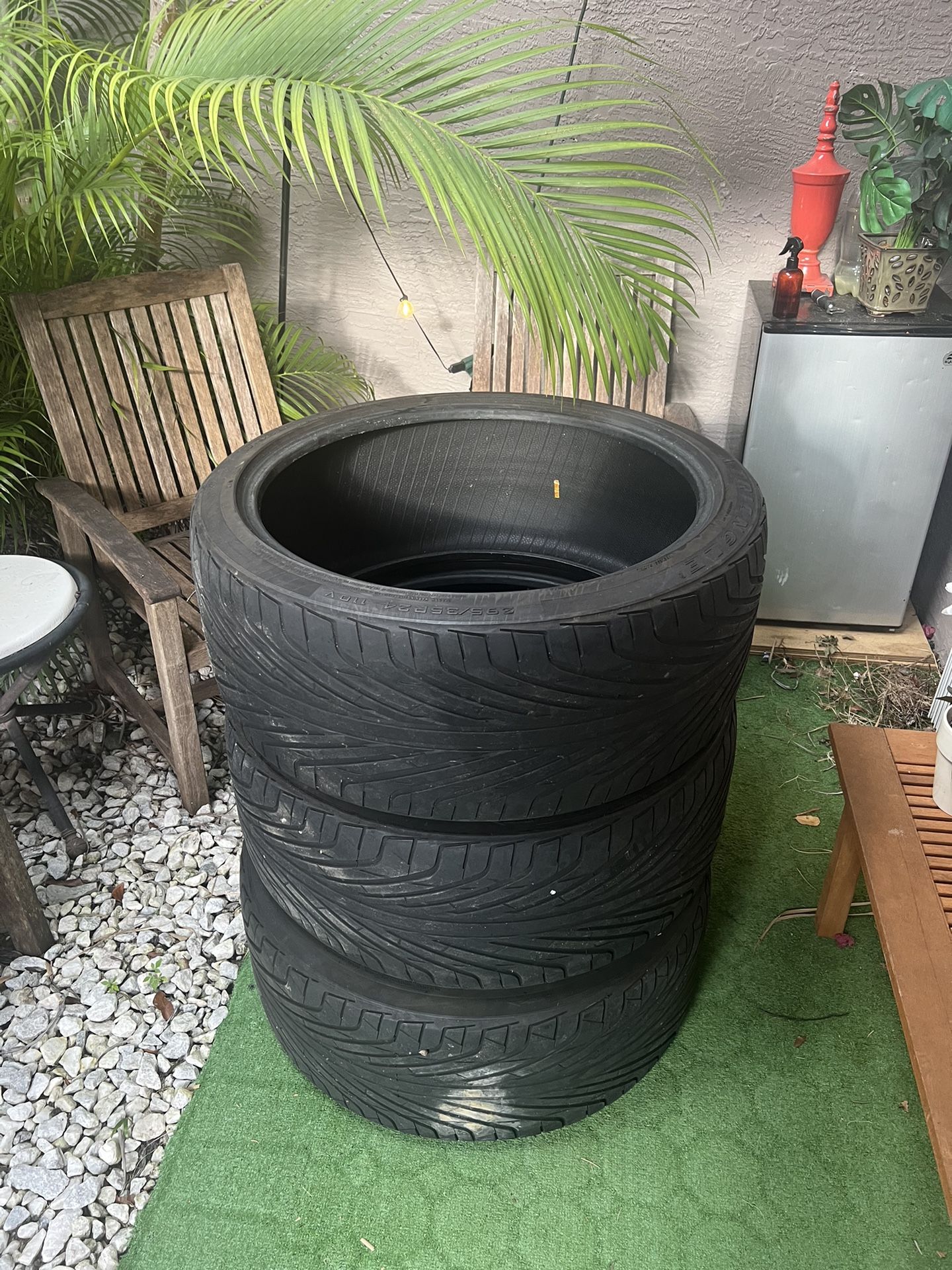 (3) 295/35/24 Triangle Tr968 Tires 