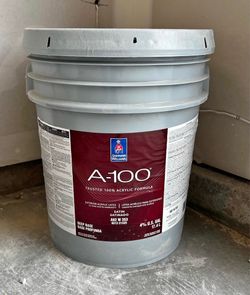 Evergreen Fog color. Exterior paint. Satin