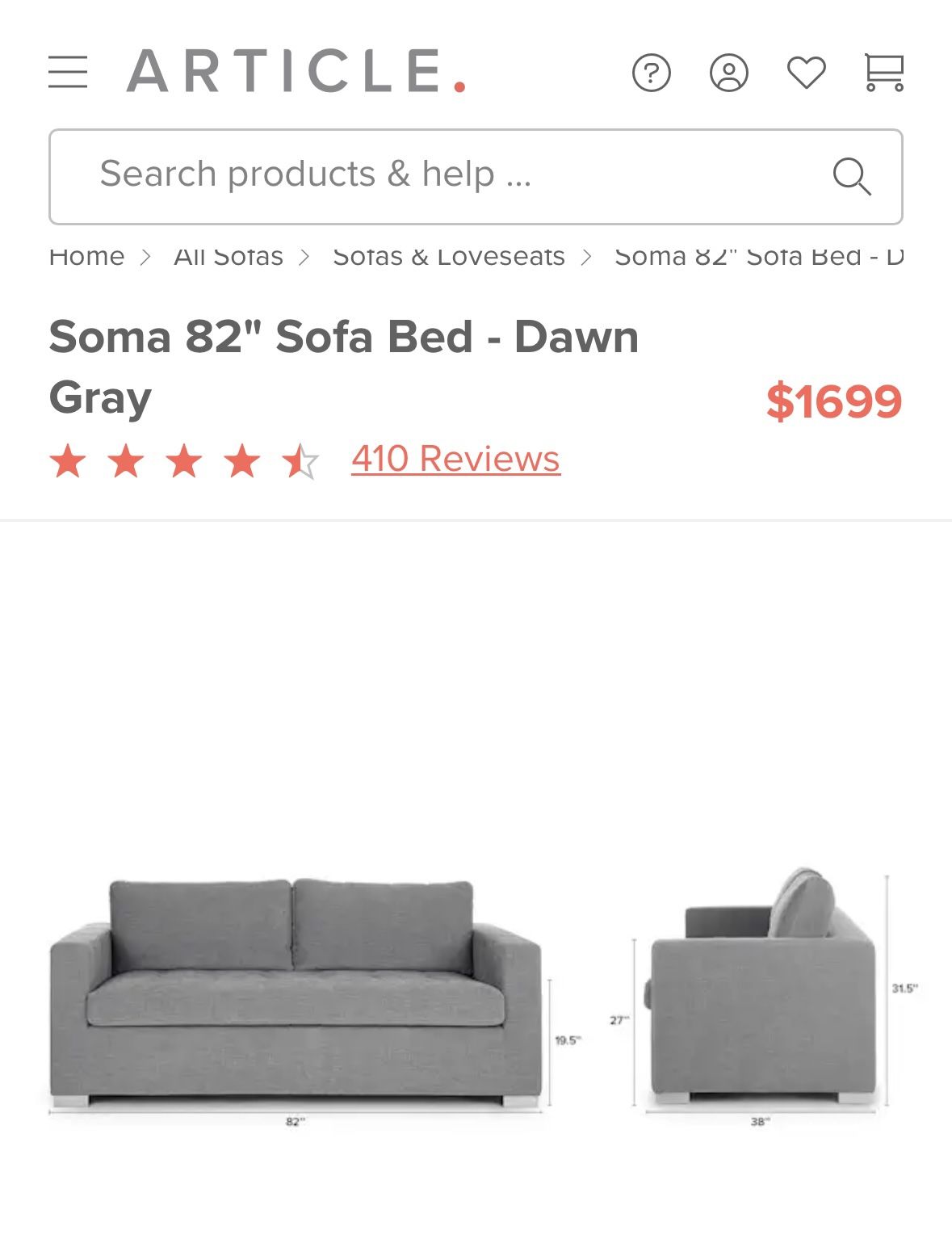 Sofa bed Couch