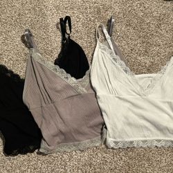 3-pk Lace Tank Tops