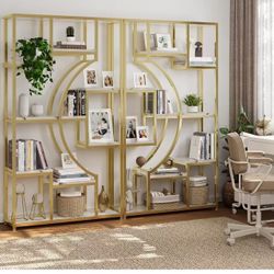 70.8 Inch Tall Etagere Bookcase