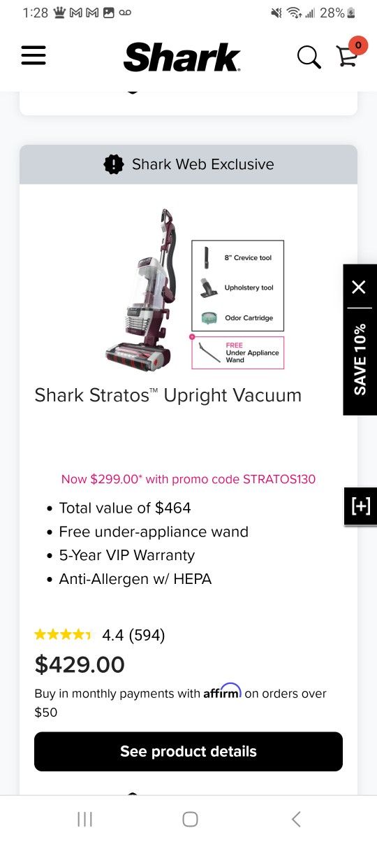 Shark Vacuum 